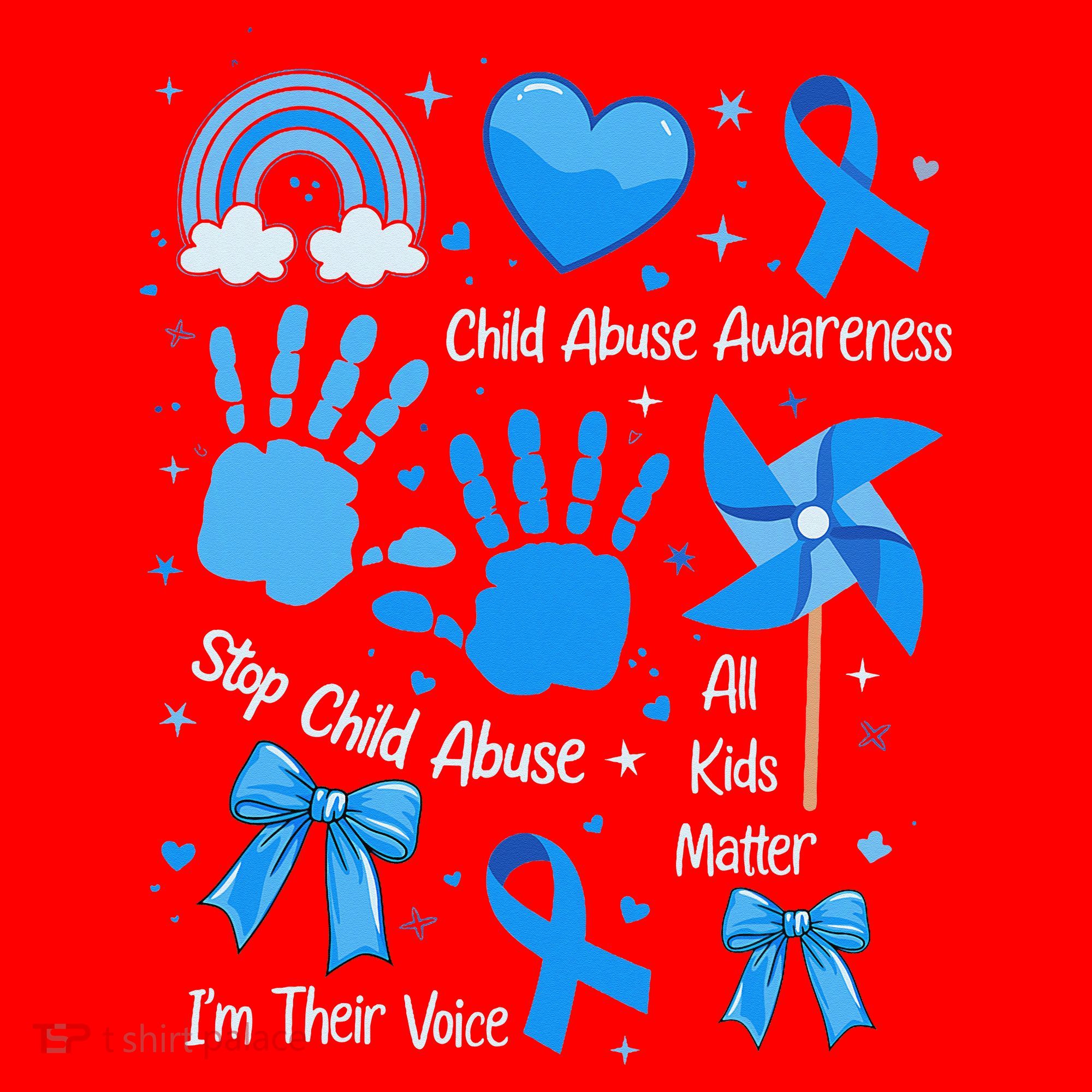 Im Their Voice Child Abuse Awareness Pinwheel Coquette Bow Santa Hat