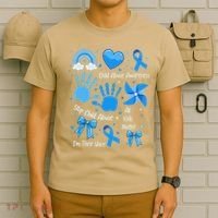 Im Their Voice Child Abuse Awareness Pinwheel Coquette Bow T-Shirt thumb 6