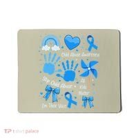 Im Their Voice Child Abuse Awareness Pinwheel Coquette Bow Mousepad thumb 0