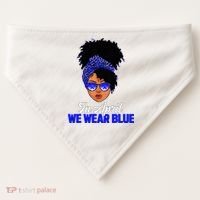 I'm Their Voice Child Abuse Prevention Awareness Month USA-Made Doggie Bandana thumb 0