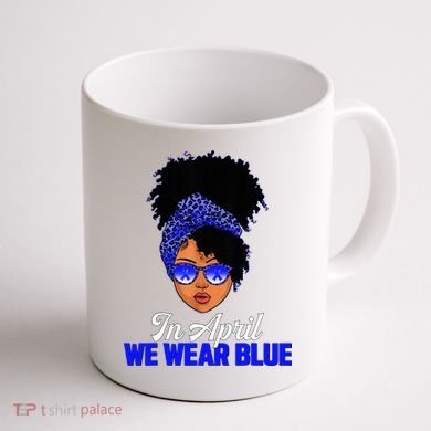 I'm Their Voice Child Abuse Prevention Awareness Month Coffee Mug back
