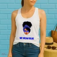 I'm Their Voice Child Abuse Prevention Awareness Month Women's Tank Top thumb 2