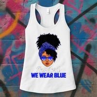 I'm Their Voice Child Abuse Prevention Awareness Month Women's Tank Top thumb 3