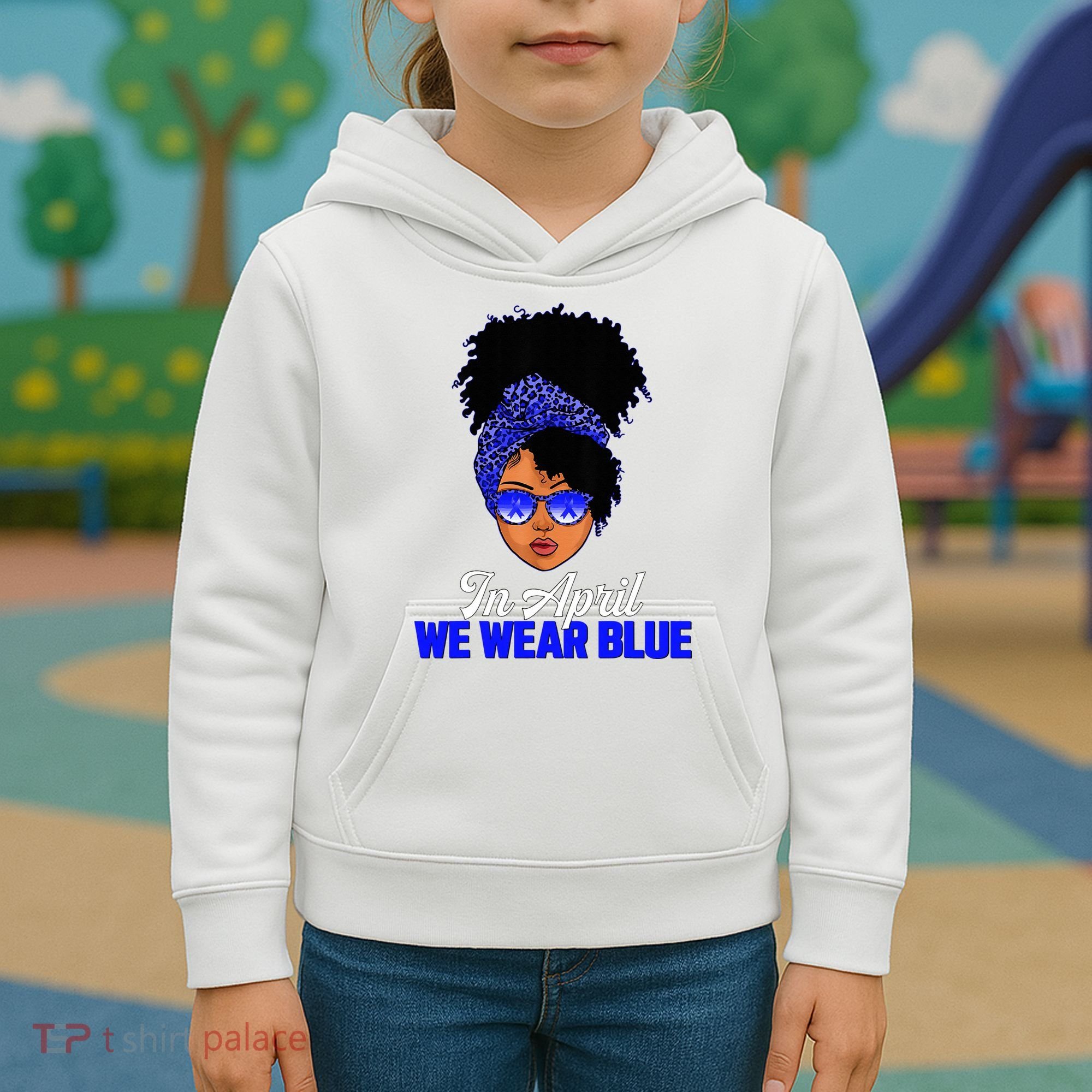 I'm Their Voice Child Abuse Prevention Awareness Month Kids Hoodie