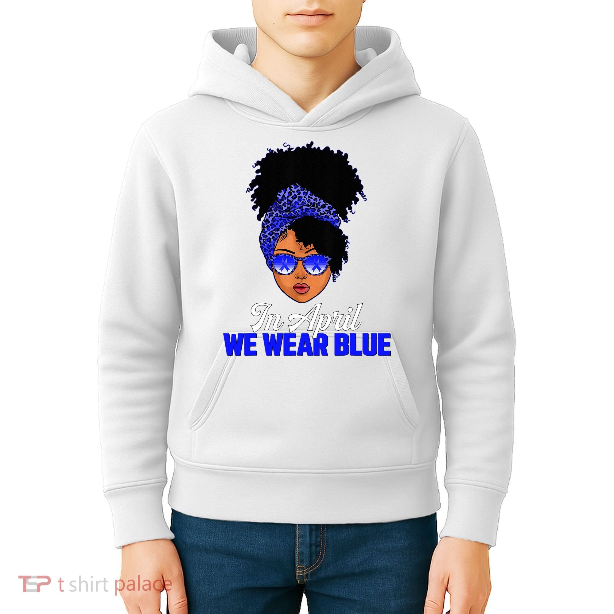 I'm Their Voice Child Abuse Prevention Awareness Month Kids Hoodie