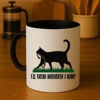 ILl Tread Wherever I Want Cat Ladies For Kamala Funny Gift Coffee Mug thumb 4