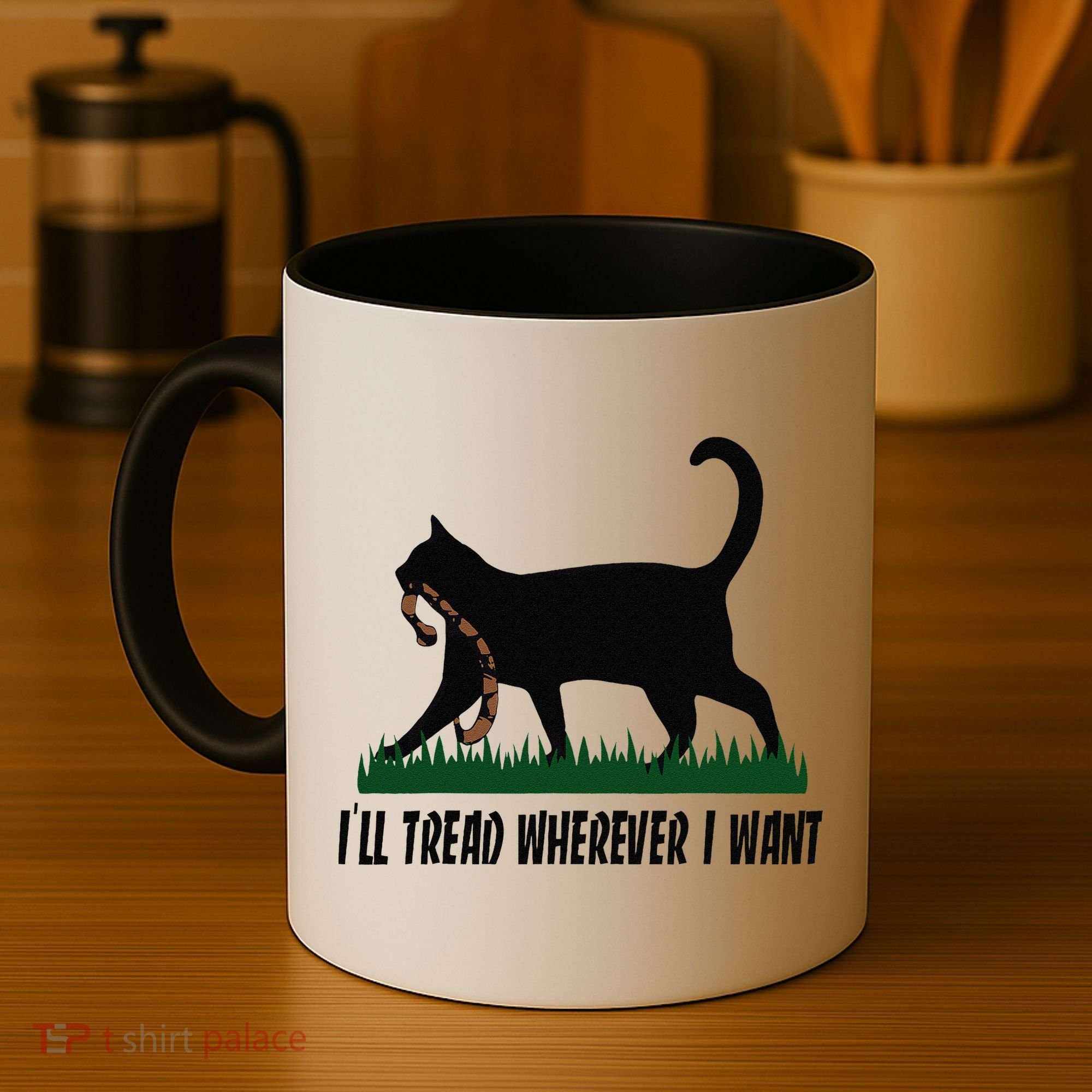 ILl Tread Wherever I Want Cat Ladies For Kamala Funny Gift Coffee Mug