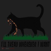 ILl Tread Wherever I Want Cat Ladies For Kamala Funny Gift Hat thumb 2