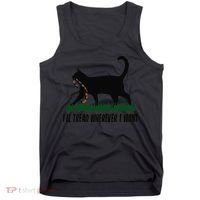 ILl Tread Wherever I Want Cat Ladies For Kamala Funny Gift Tank Top thumb 0