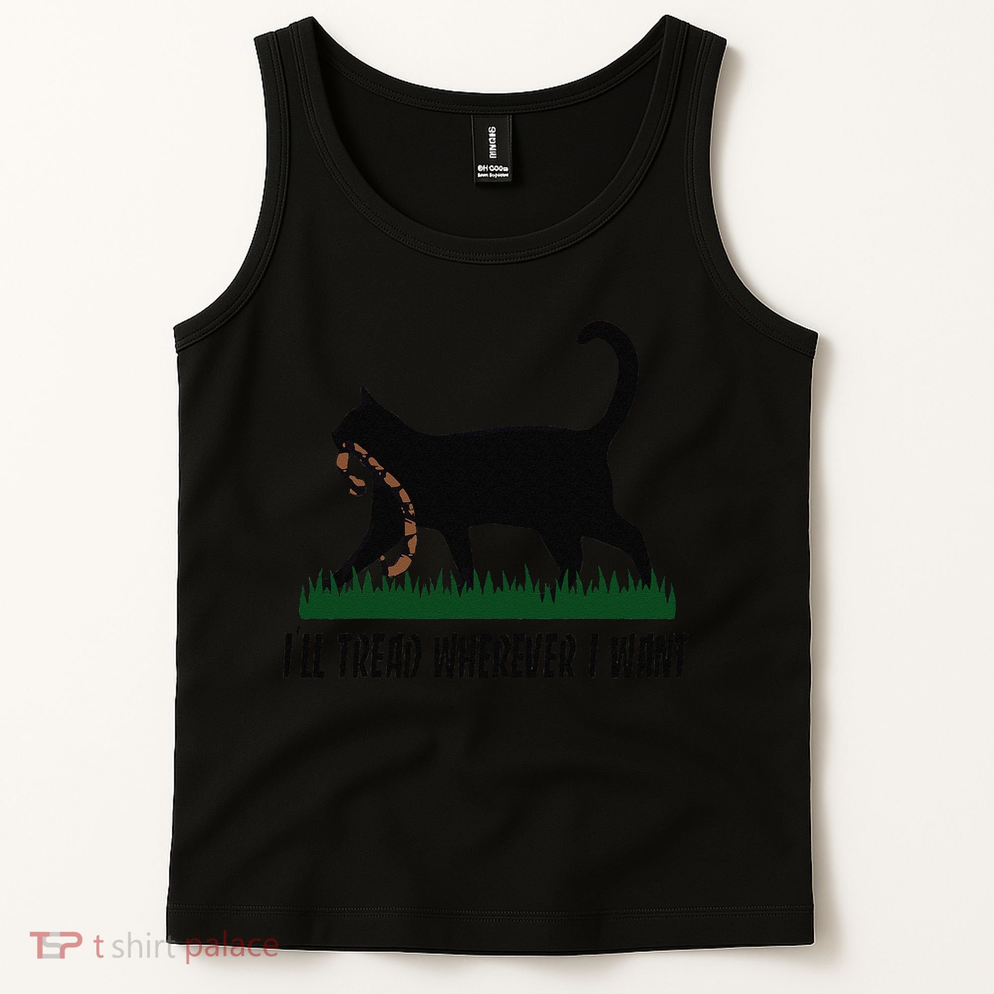 ILl Tread Wherever I Want Cat Ladies For Kamala Funny Gift Tank Top
