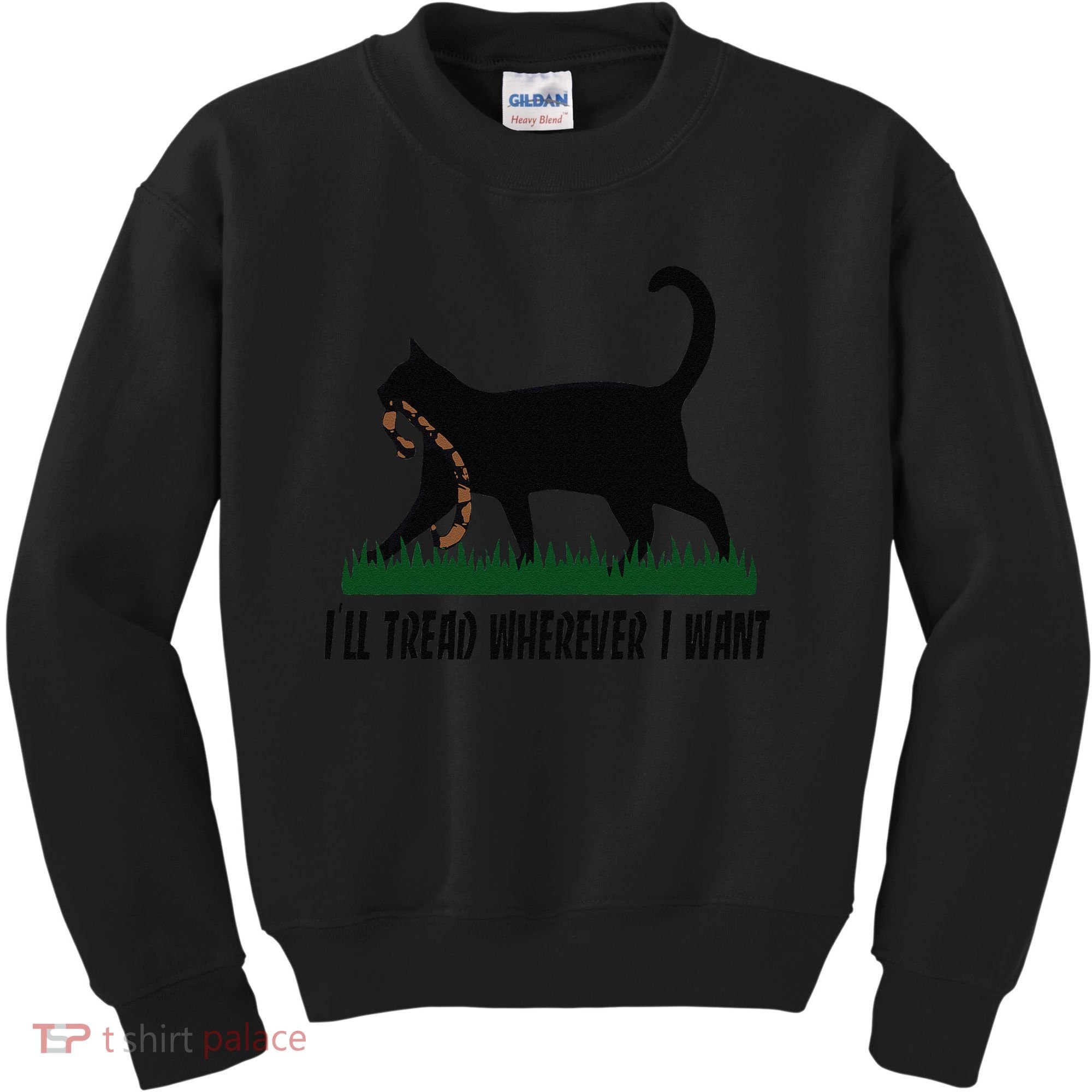 ILl Tread Wherever I Want Cat Ladies For Kamala Funny Gift Kids Sweatshirt
