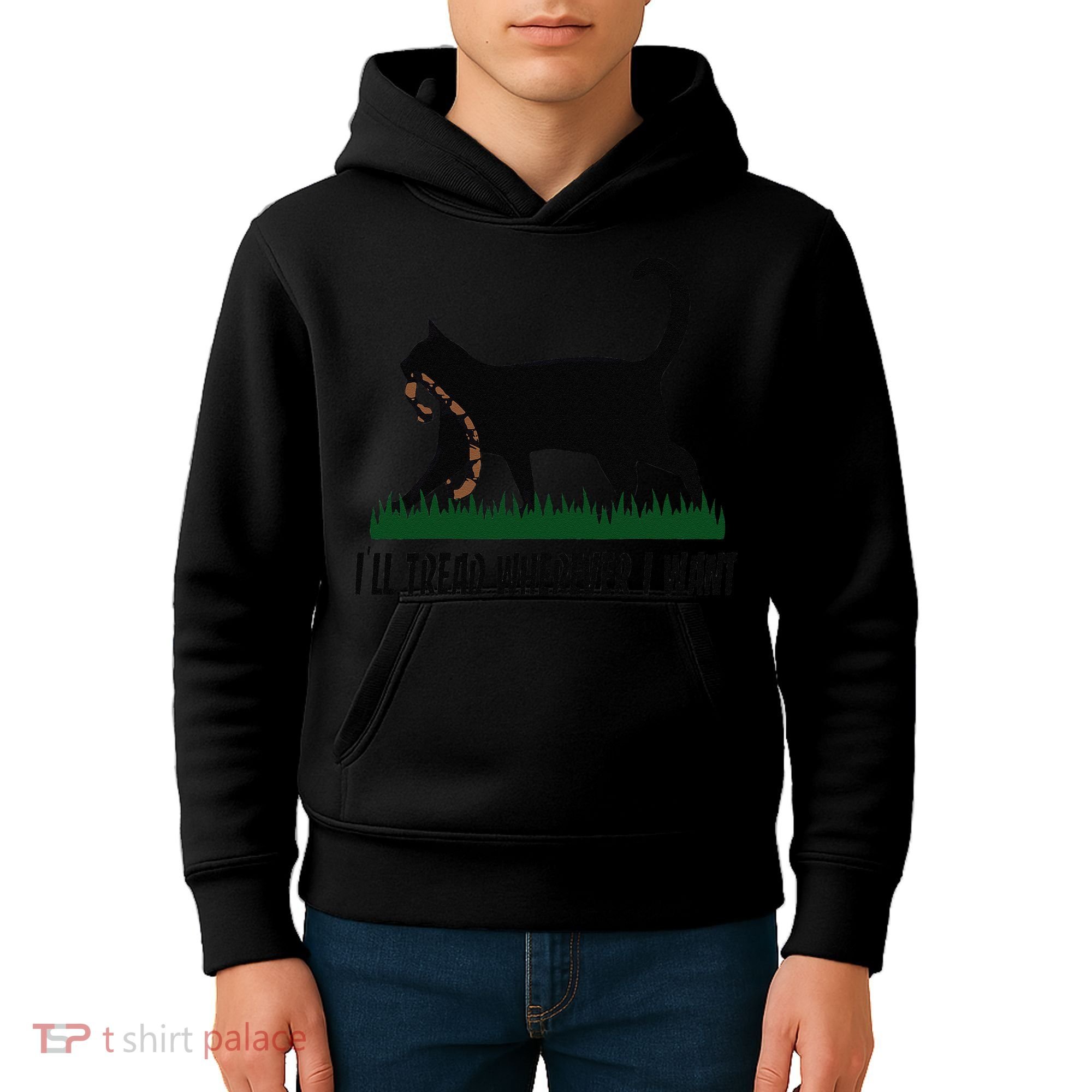 ILl Tread Wherever I Want Cat Ladies For Kamala Funny Gift Kids Hoodie