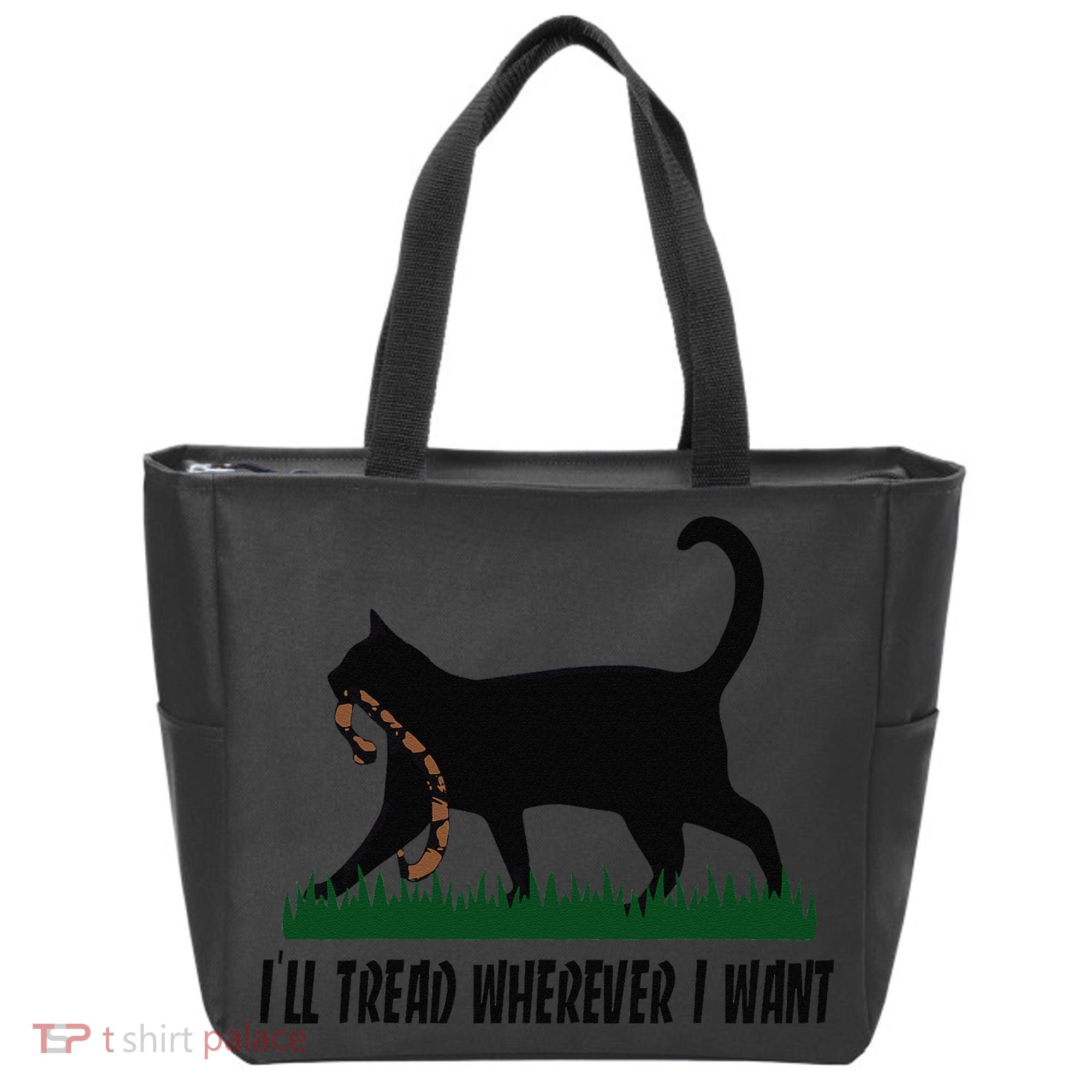 ILl Tread Wherever I Want Cat Ladies For Kamala Funny Gift Tote Bag