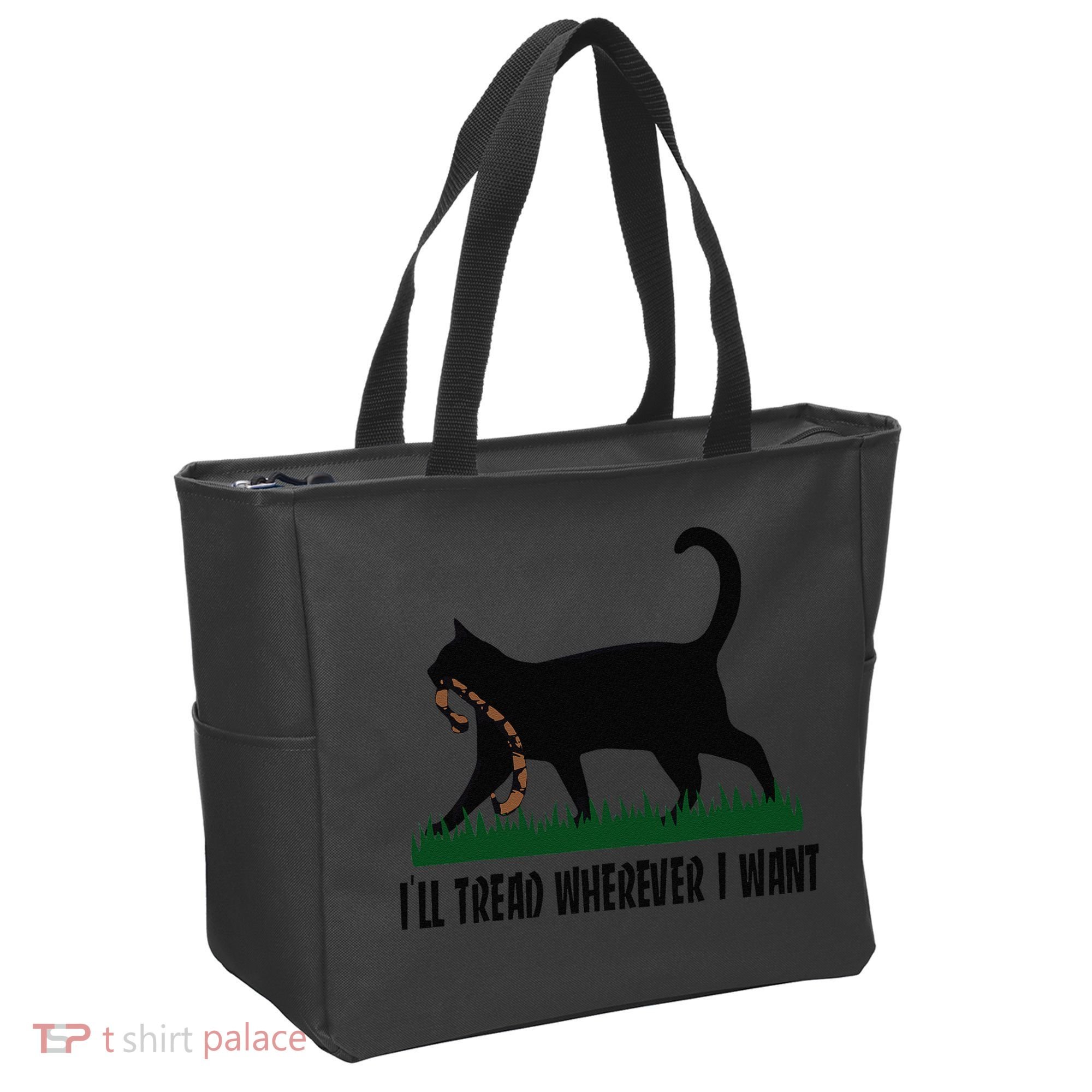 ILl Tread Wherever I Want Cat Ladies For Kamala Funny Gift Tote Bag