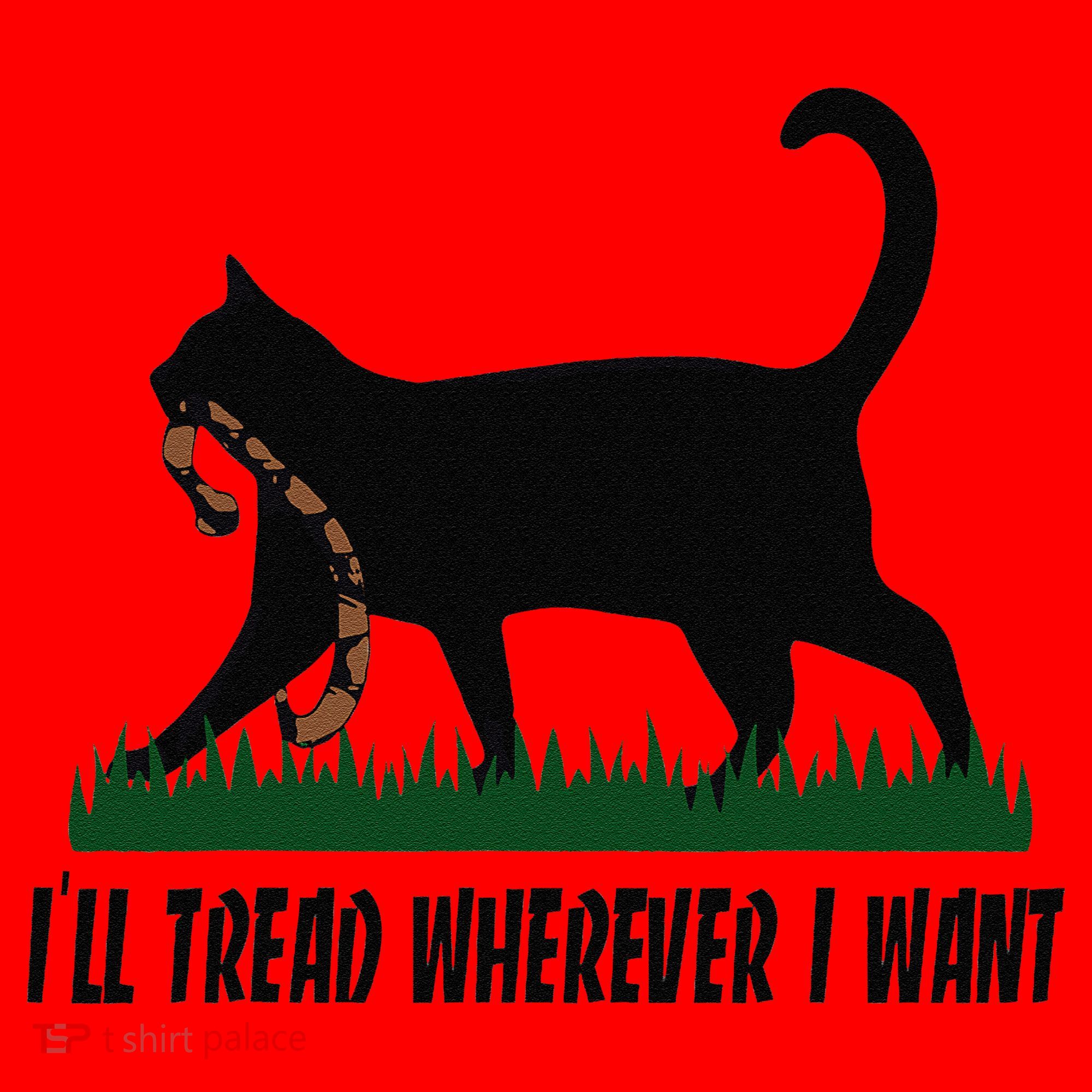 ILl Tread Wherever I Want Cat Ladies For Kamala Funny Gift Santa Hat
