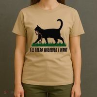 ILl Tread Wherever I Want Cat Ladies For Kamala Funny Gift T-Shirt thumb 4