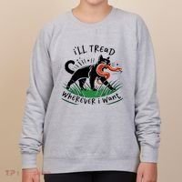 Ill Tread Wherever I Want Cat Ladies For Kamala Madam Women's Sweatshirt thumb 0