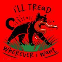 Ill Tread Wherever I Want Cat Ladies For Kamala Madam Santa Hat thumb 1