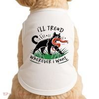Ill Tread Wherever I Want Cat Ladies For Kamala Madam Doggie Tank thumb 0