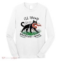 Ill Tread Wherever I Want Cat Ladies For Kamala Madam Long Sleeve Shirt thumb 0
