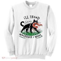 Ill Tread Wherever I Want Cat Ladies For Kamala Madam Sweatshirt thumb 0