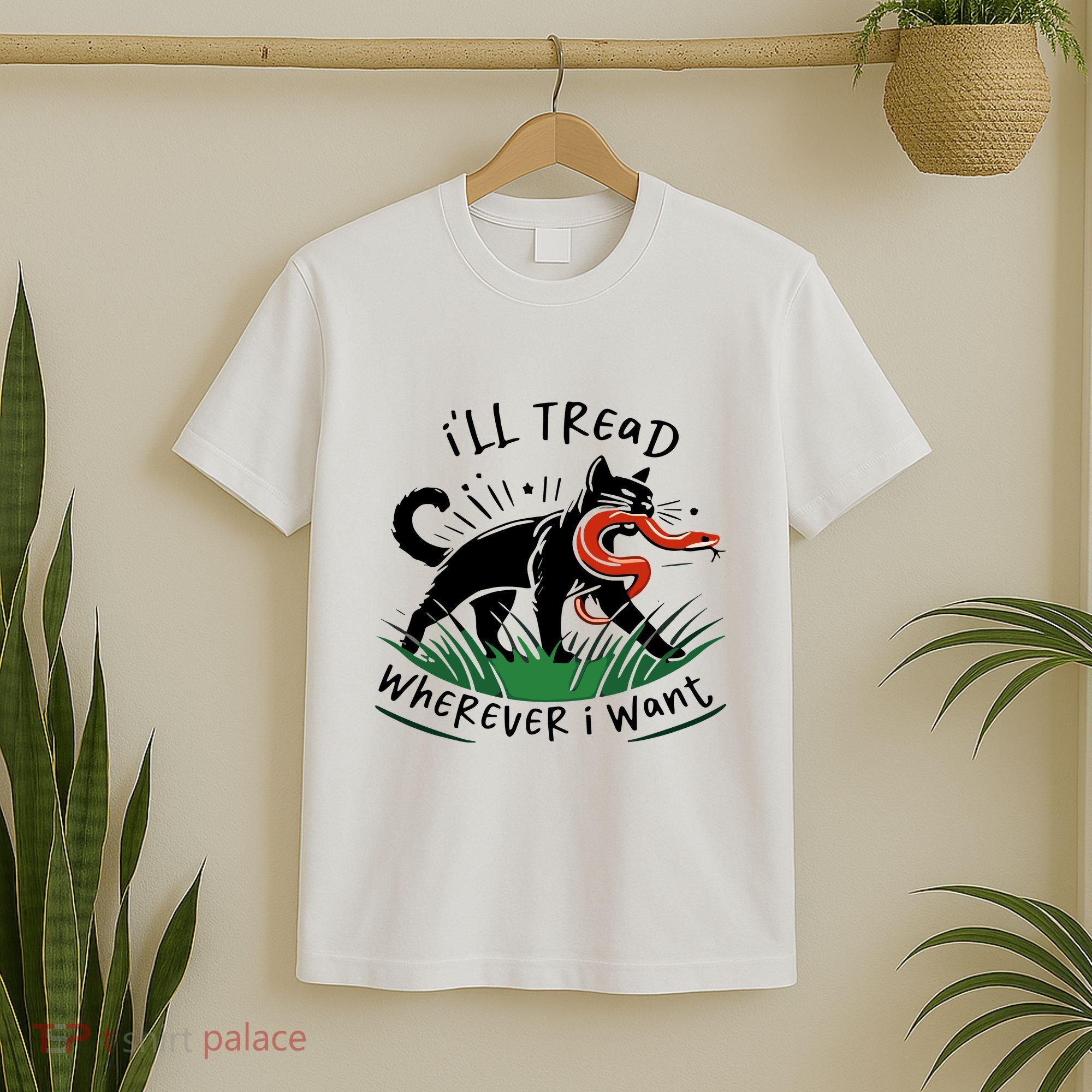 Ill Tread Wherever I Want Cat Ladies For Kamala Madam T-Shirt