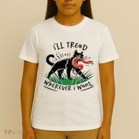 Ill Tread Wherever I Want Cat Ladies For Kamala Madam T-Shirt thumb 4