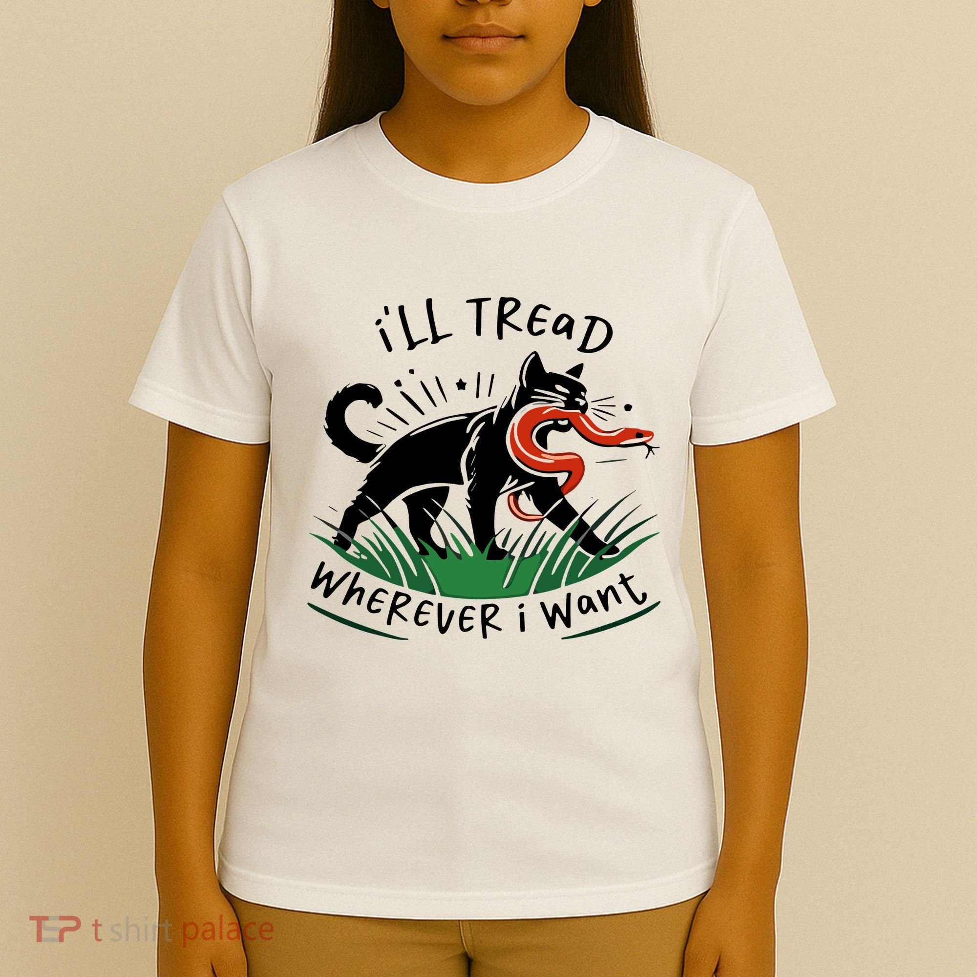 Ill Tread Wherever I Want Cat Ladies For Kamala Madam T-Shirt
