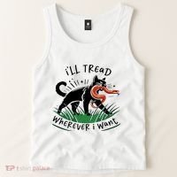Ill Tread Wherever I Want Cat Ladies For Kamala Madam Tank Top thumb 2