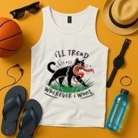 Ill Tread Wherever I Want Cat Ladies For Kamala Madam Tank Top thumb 4