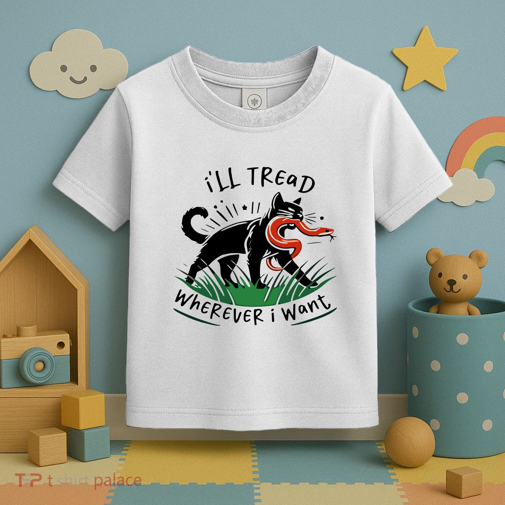 Ill Tread Wherever I Want Cat Ladies For Kamala Madam Toddler T-Shirt