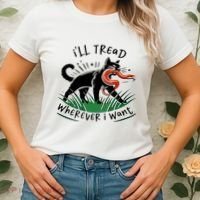 Ill Tread Wherever I Want Cat Ladies For Kamala Madam Women's T-Shirt thumb 2