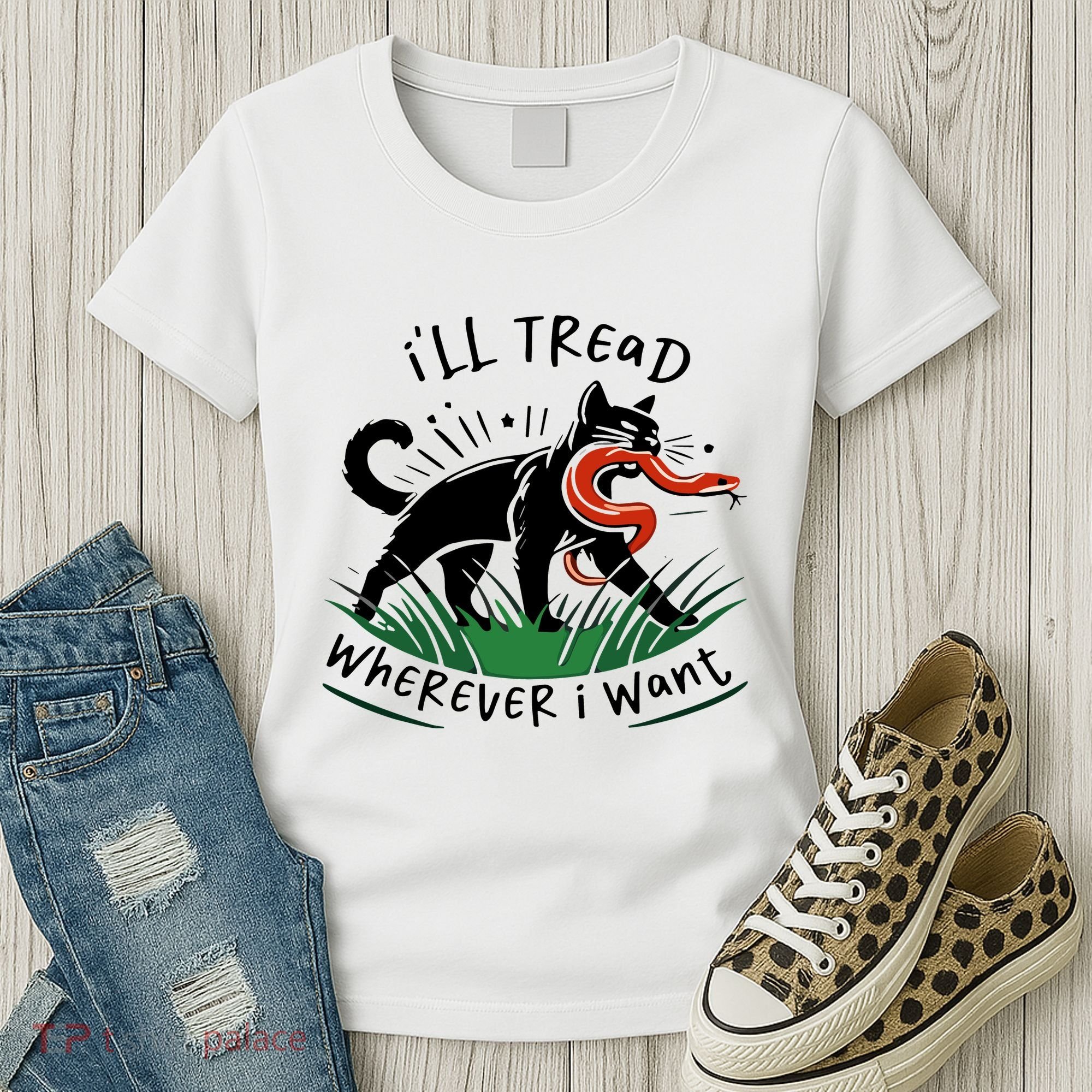 Ill Tread Wherever I Want Cat Ladies For Kamala Madam Women's T-Shirt
