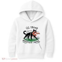 Ill Tread Wherever I Want Cat Ladies For Kamala Madam Kids Hoodie thumb 0