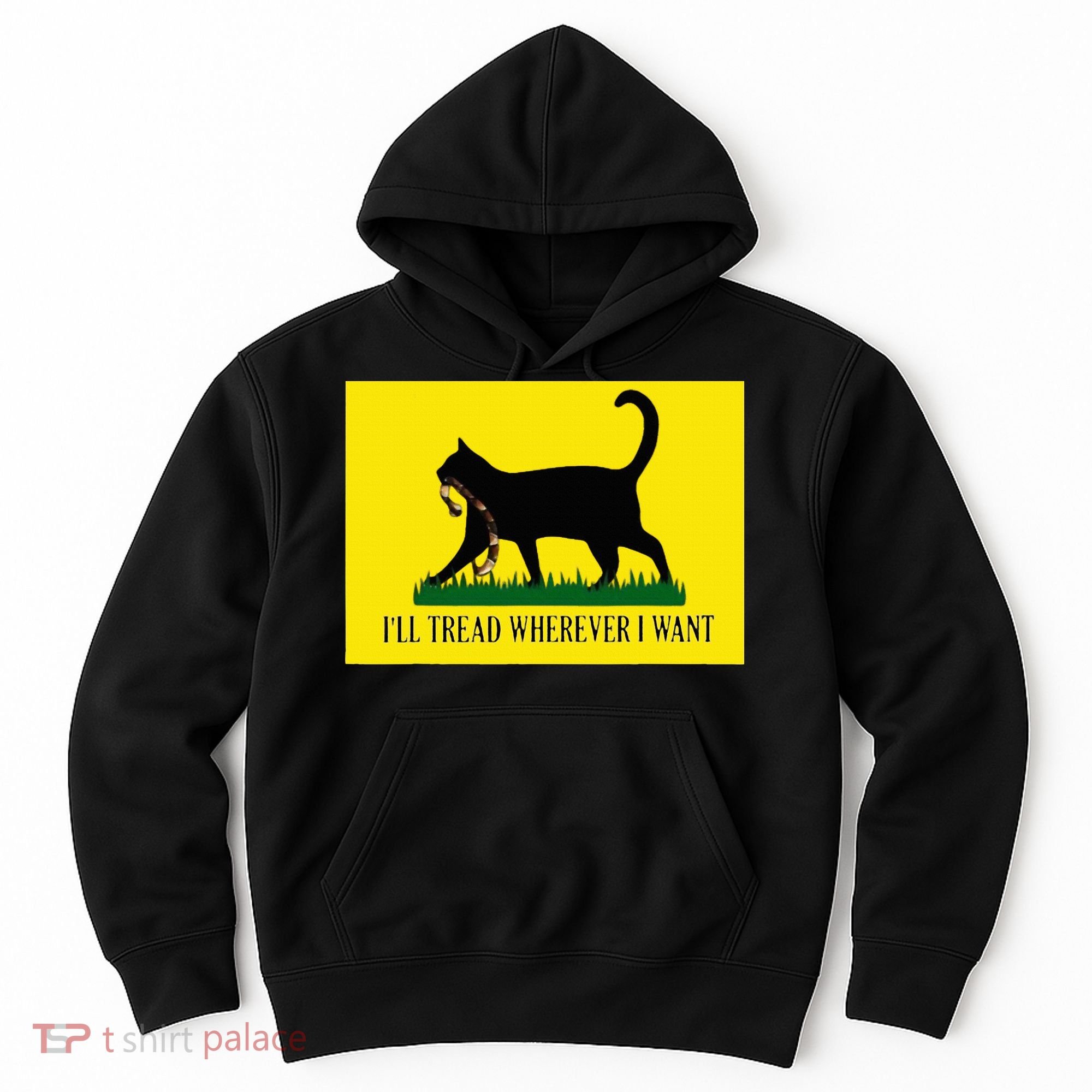ILl Tread Wherever I Want Childless Cat Lady For Kamala Hoodie