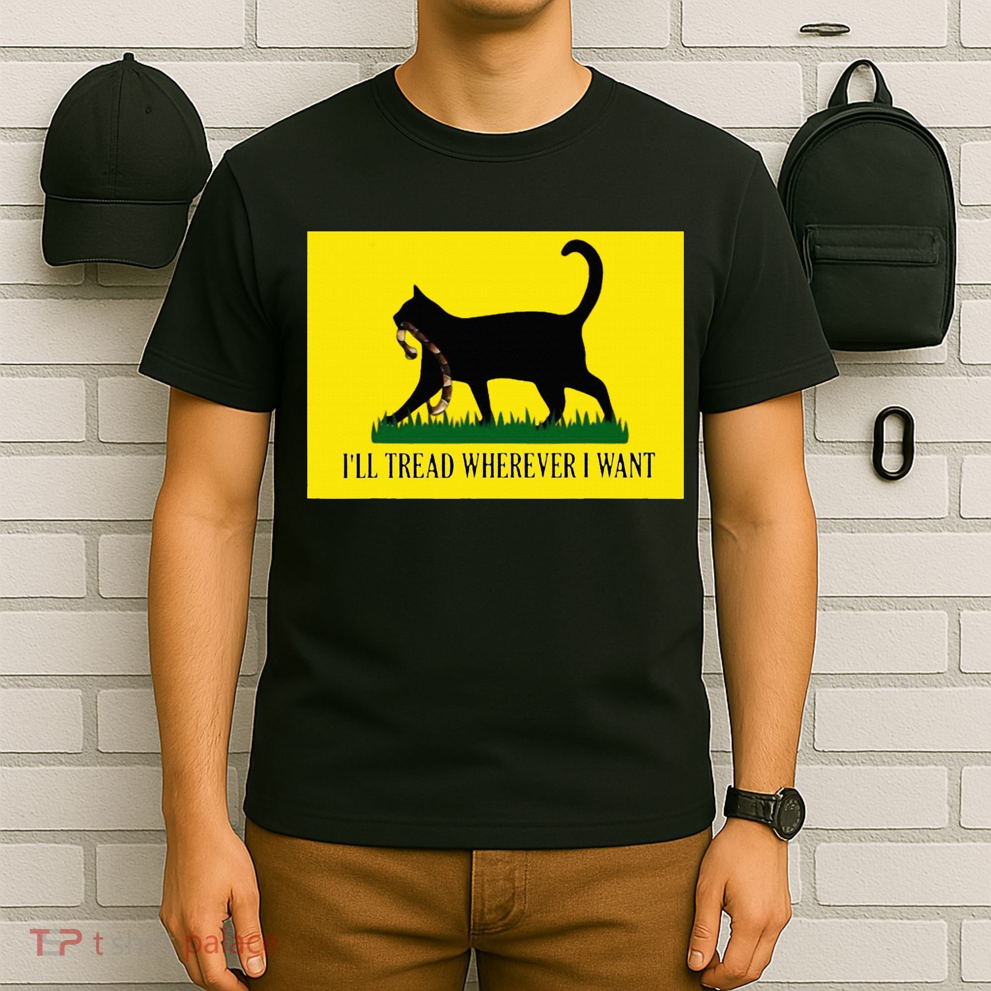 ILl Tread Wherever I Want Childless Cat Lady For Kamala T-Shirt
