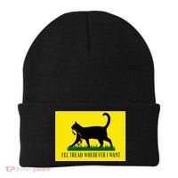 ILl Tread Wherever I Want Childless Cat Lady For Kamala Beanie thumb 0