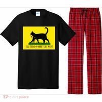 ILl Tread Wherever I Want Childless Cat Lady For Kamala Pajama Set thumb 0