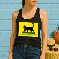 ILl Tread Wherever I Want Childless Cat Lady For Kamala Women's Tank Top thumb 2