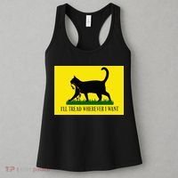 ILl Tread Wherever I Want Childless Cat Lady For Kamala Women's Tank Top thumb 3