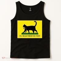 ILl Tread Wherever I Want Childless Cat Lady For Kamala Tank Top thumb 2