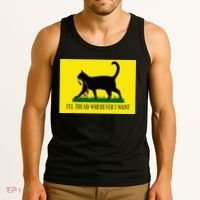 ILl Tread Wherever I Want Childless Cat Lady For Kamala Tank Top thumb 3