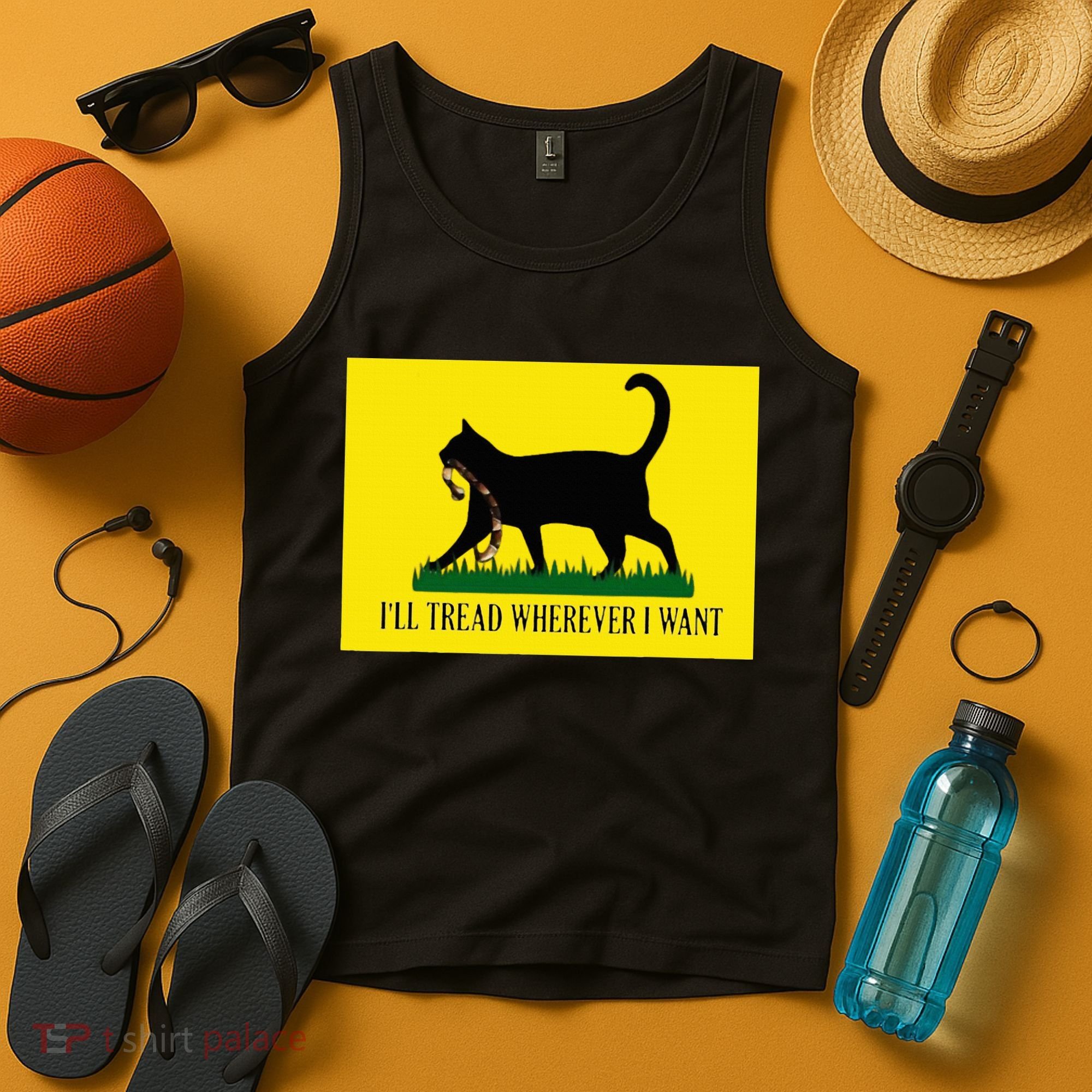 ILl Tread Wherever I Want Childless Cat Lady For Kamala Tank Top