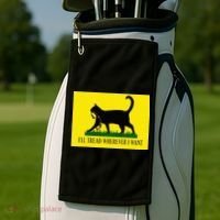 ILl Tread Wherever I Want Childless Cat Lady For Kamala Golf Towel thumb 2