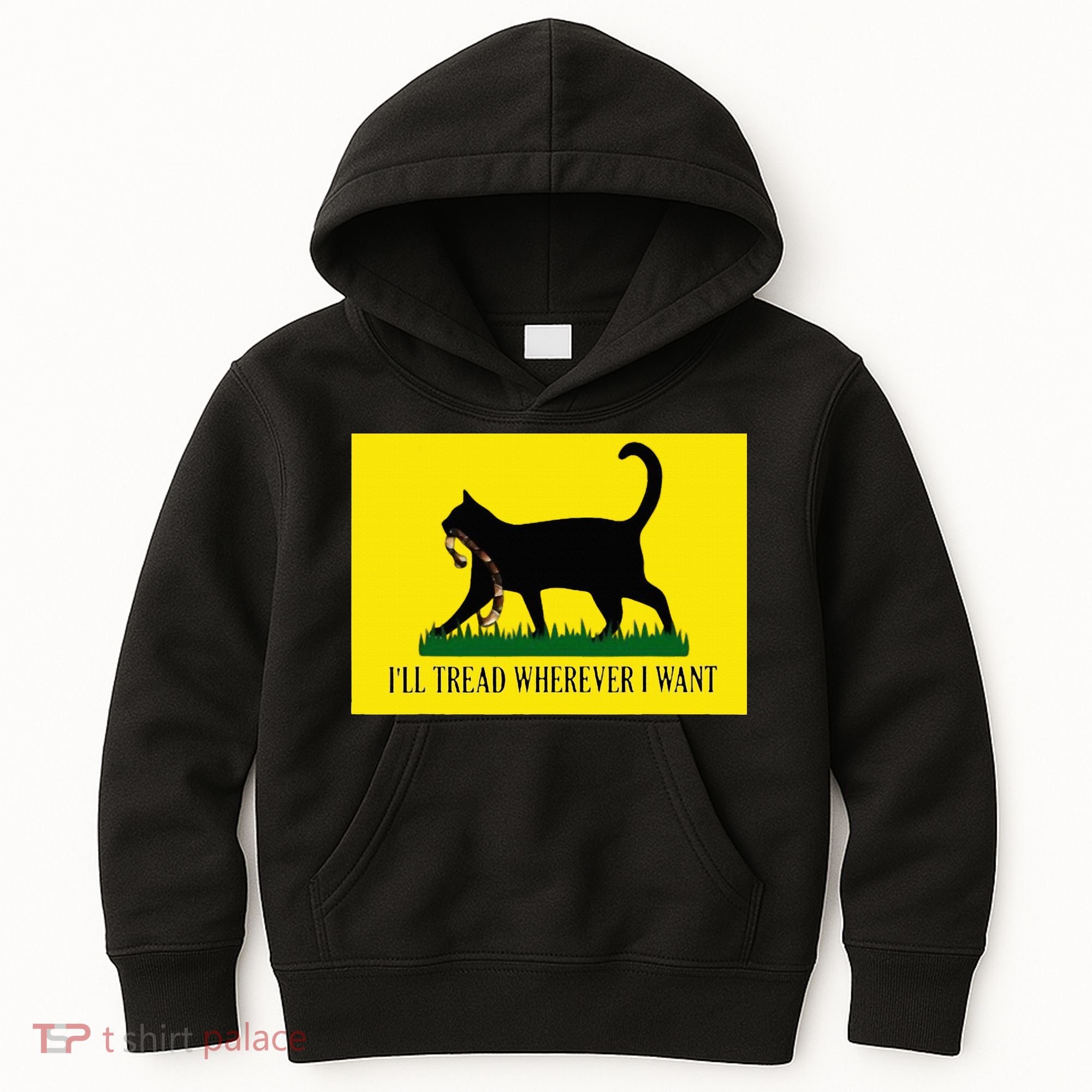 ILl Tread Wherever I Want Childless Cat Lady For Kamala Kids Hoodie