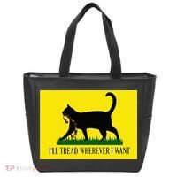 ILl Tread Wherever I Want Childless Cat Lady For Kamala Tote Bag thumb 0