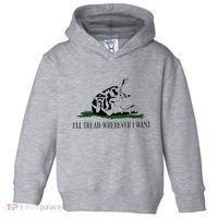ILl Tread Wherever I Want Toddler Hoodie thumb 0