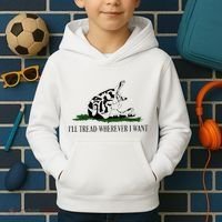 ILl Tread Wherever I Want Kids Hoodie thumb 2