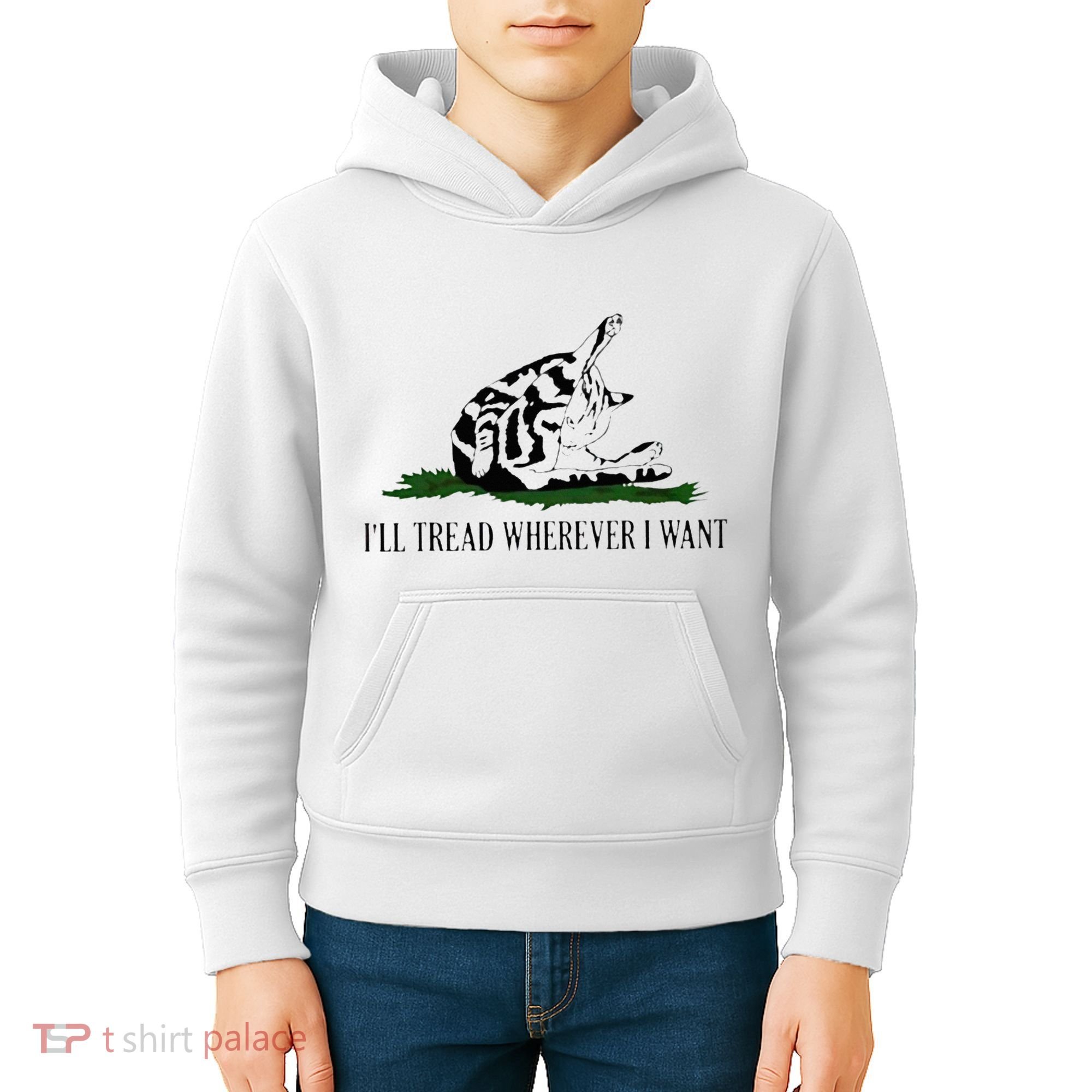 ILl Tread Wherever I Want Kids Hoodie