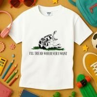 ILl Tread Wherever I Want Kids T-Shirt thumb 3